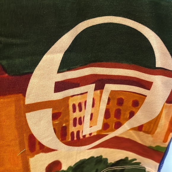 Sergio Tacchini Ciudad T-Shirt Cherry Tomato Multi - Picture 3 of 8